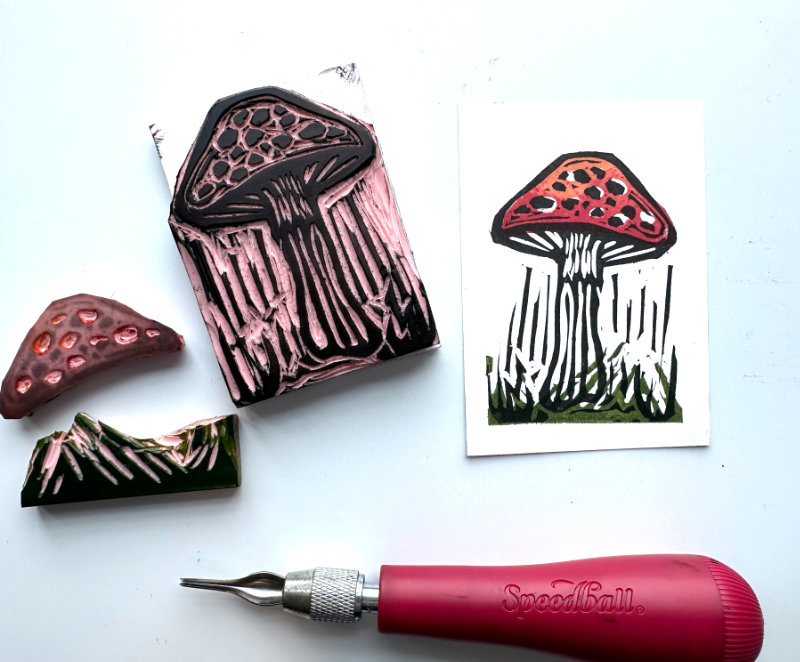 Toadstool print